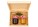 Gift set – 2 honeys with a fabric topper and a long honey dipper, in a wooden box. - 70426 - variant 