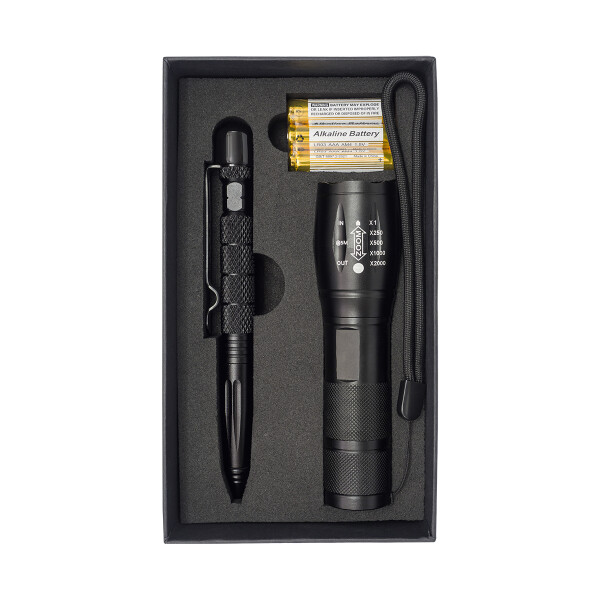 NOCTIS Flashlight and Tactical Pen Set