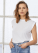 Women`s Flowy Muscle Tee Rolled Cuff - 17106-biela - variant