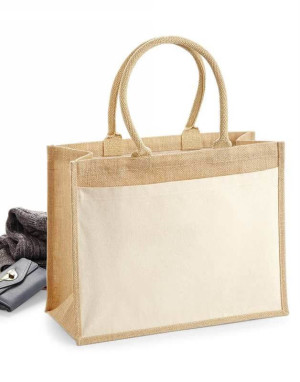 Cotton Pocket Jute Shopper - Reklamnepredmety