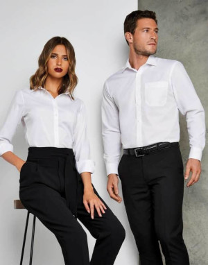 Women`s Poplin Shirt LS - Reklamnepredmety