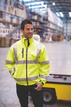 Hi-Vis Softshell Jacket - Reklamnepredmety