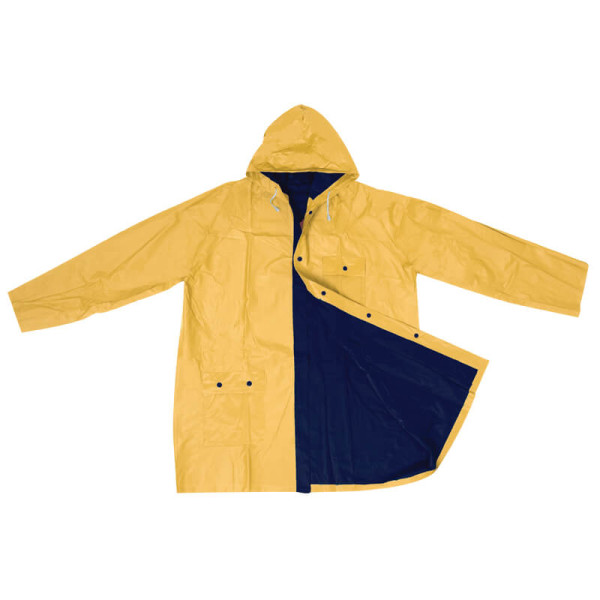 Bicolour reversible raincoat, PVC,XL