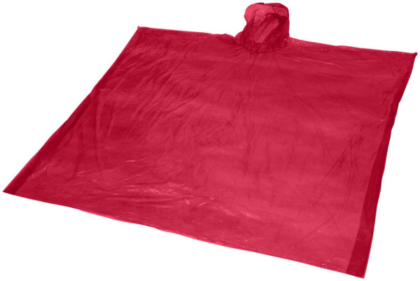 Ziva disposable rain poncho with pouch