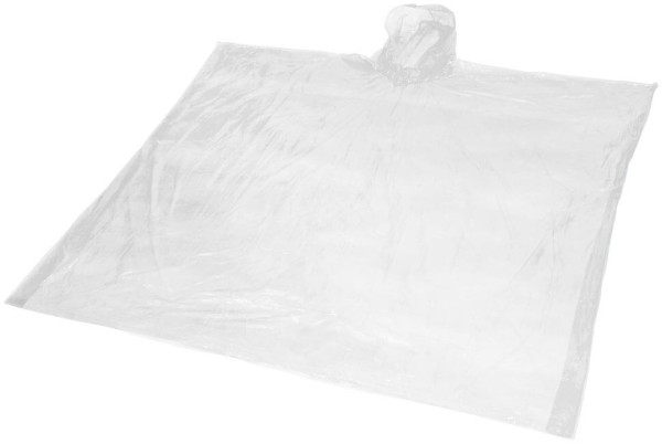 Ziva disposable rain poncho with pouch