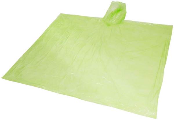 Ziva disposable rain poncho with pouch