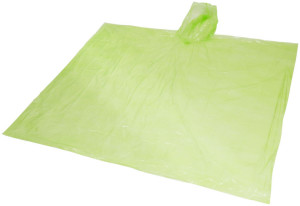Ziva disposable rain poncho with pouch - Reklamnepredmety