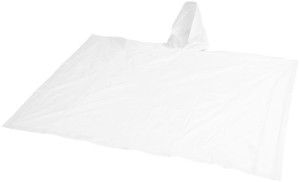 Adjustable poncho with pouch