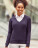 Ladies V-Neck Knitted Pullover - 219-00-201 - variant Fr 219002017