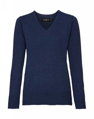 Ladies V-Neck Knitted Pullover - Reklamnepredmety