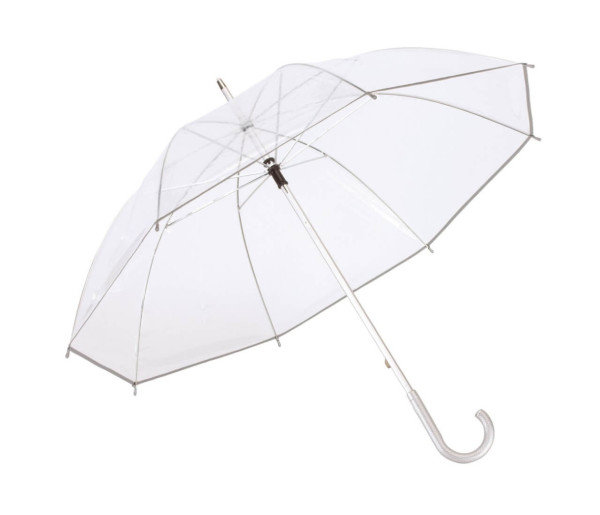 Transparent aluminium stick umbrella "Panoramix"