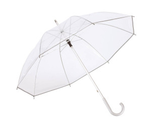 Transparent aluminium stick umbrella "Panoramix" - Reklamnepredmety