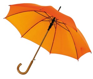 Automatic wooden stick umbrella "Tango" - Reklamnepredmety