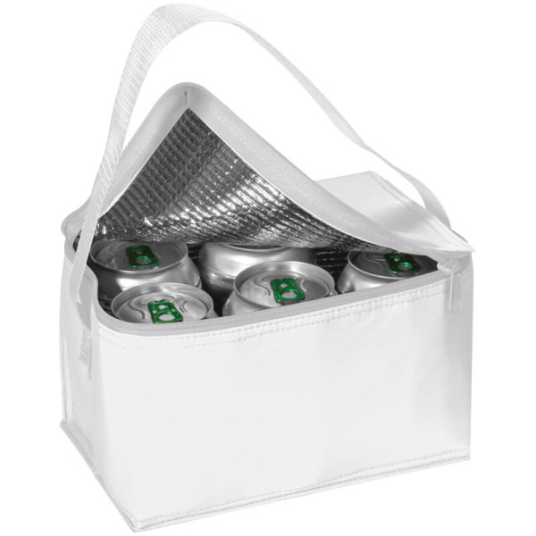 Mini polyester cooler bag for 6 cans