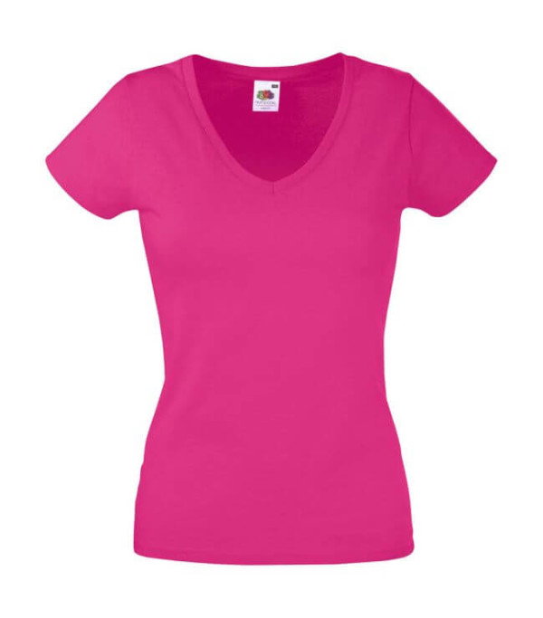 Lady-Fit Valueweight V-neck T