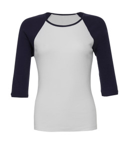 3/4 Sleeve Contrast Raglan T-Shirt