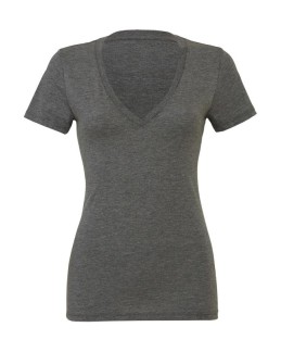 Women`s Triblend Deep V-Neck T-Shirt