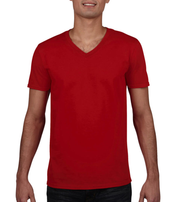 Gildan Mens Softstyle V-Neck T-Shirt