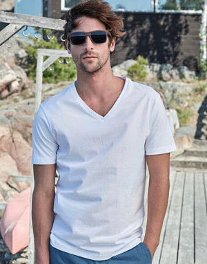 Mens Fashion V-Neck Sof-Tee - Reklamnepredmety