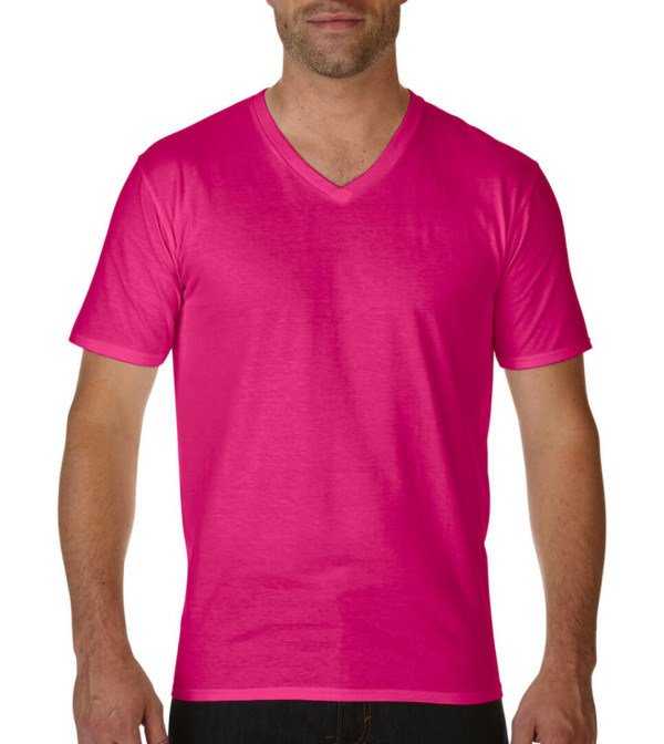 Premium Cotton Adult V-Neck T-Shirt