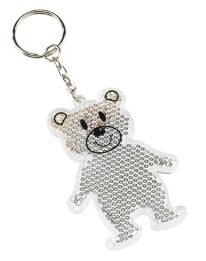 Reflective teddy key ring "Teddy" - Reklamnepredmety