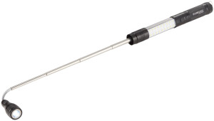 Telescopic flashlight with COB sidelight