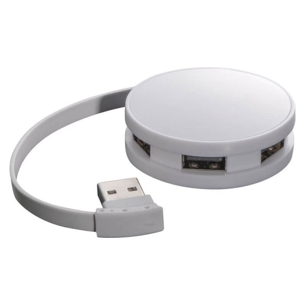 4 port - rounded USB-Hub