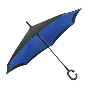 Reverse umbrella - double layer - 190T pongee - Reklamnepredmety