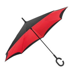 Reverse umbrella - double layer - 190T pongee - Reklamnepredmety