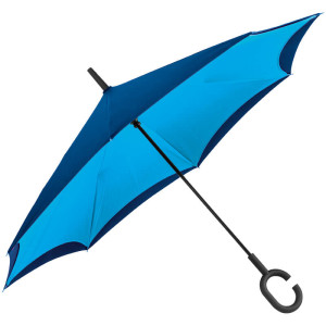 Reverse umbrella - double layer - 190T pongee - Reklamnepredmety