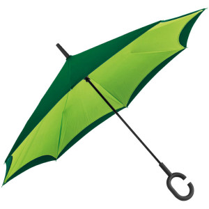 Reverse umbrella - double layer - 190T pongee - Reklamnepredmety