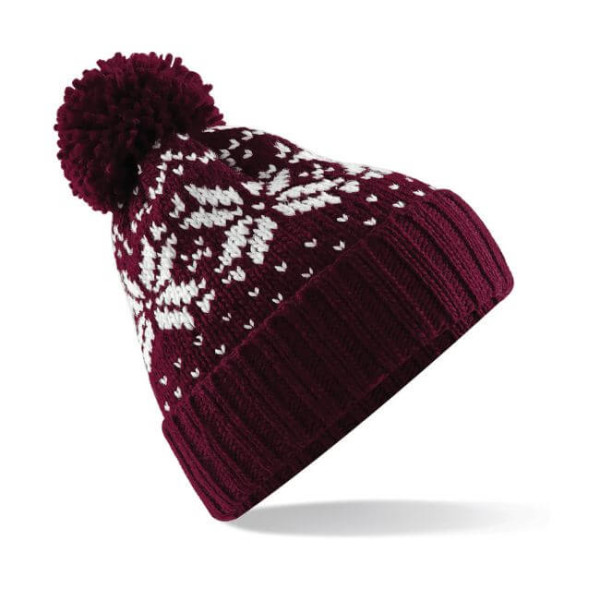 Fair Isle Snowstar Beanie