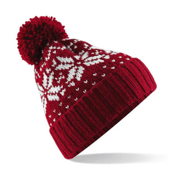 Fair Isle Snowstar Beanie