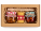 Set of two types of honey with a candle and lemon balm, in a corrugated cardboard box. - 837 - variant 