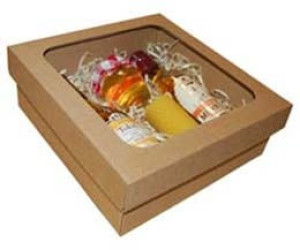 Ada med, sviečka,medovina, tokajské víno  v krabici z vlnitej lepenky - Reklamnepredmety