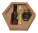 Nuts in honey and mead in a hexagonal carton - sada-3-druhov-medov-s-medovinou-v-stojanceku - variant