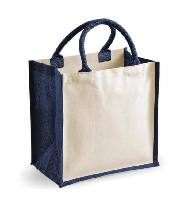 Printers` Midi Jute Bag