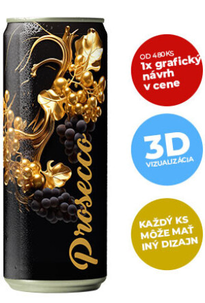 Prosecco alcoholic drink 250 ml - Reklamnepredmety
