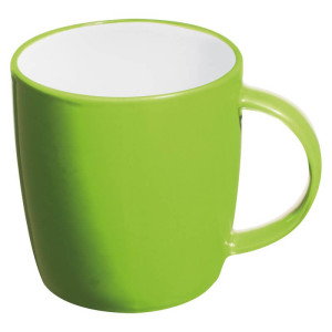Ceramic cup, white inside and coloured outside - Reklamnepredmety