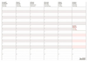 Weekly planning map A3 - Reklamnepredmety