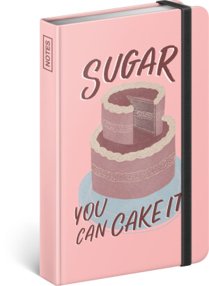 NOTIQUE Notes Sugar – Studio Tabletters, linajkovaný, 11 x 16 cm - Reklamnepredmety