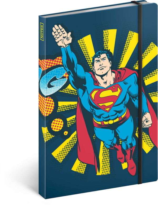 Notes Superman – Bang, linajkovaný, 13 x 21 cm