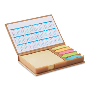 Desk memo set with calendar MEMOCALENDAR - Reklamnepredmety