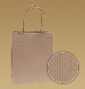 Brown bags with a twisted paper strapped paper - Reklamnepredmety