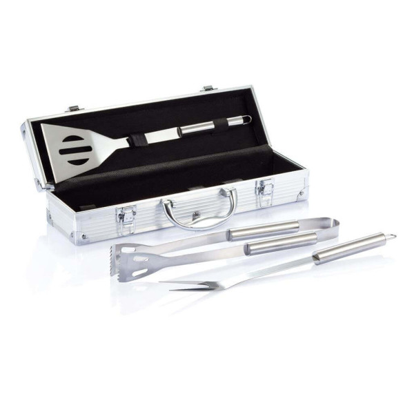 3 pcs barbecue set in aluminium box