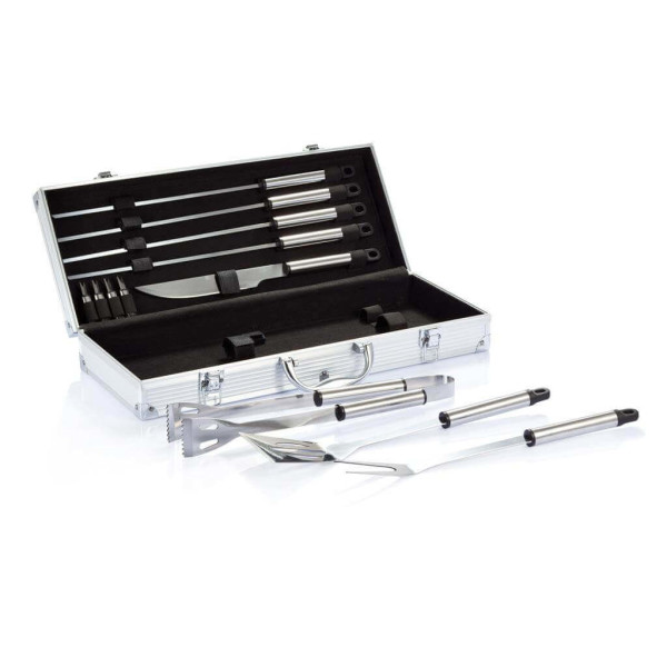 12 pcs barbecue set in aluminium box