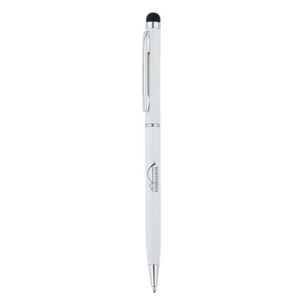 Thin metal stylus pen