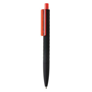 X3, black smooth touch pen - Reklamnepredmety