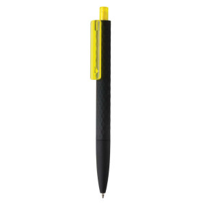 X3, black smooth touch pen - Reklamnepredmety