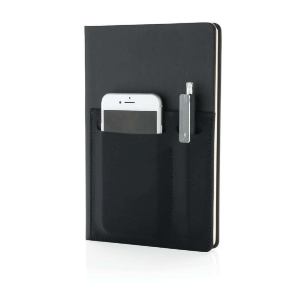 A5 Deluxe notebook with smart pockets